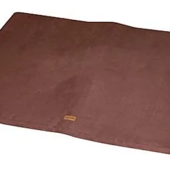 Wouapy - Tapis Plat En Tissu Suédine - Marron