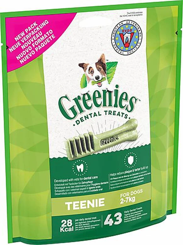 Greenies - Friandises Sticks Dentaires TEENIE Pour Chien Mini - X43 3 Greenies - Friandises Sticks Dentaires TEENIE Pour Chien Mini - X43