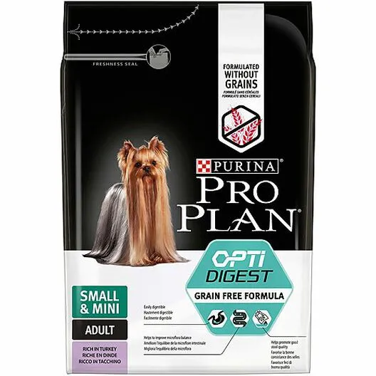 Pro Plan - Croquettes OPTIDIGEST Small & Mini Adult Sans Céréales Dinde Pour Chien 4 Pro Plan - Croquettes OPTIDIGEST Small & Mini Adult Sans Céréales Dinde Pour Chien – Image 2