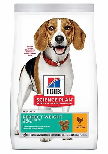 Hill's Science Plan Hill's - Canine Adult Perfect Weight Medium Poulet Pour Chien - 2Kg 3 Hill's Science Plan Hill's - Canine Adult Perfect Weight Medium Poulet Pour Chien - 2Kg