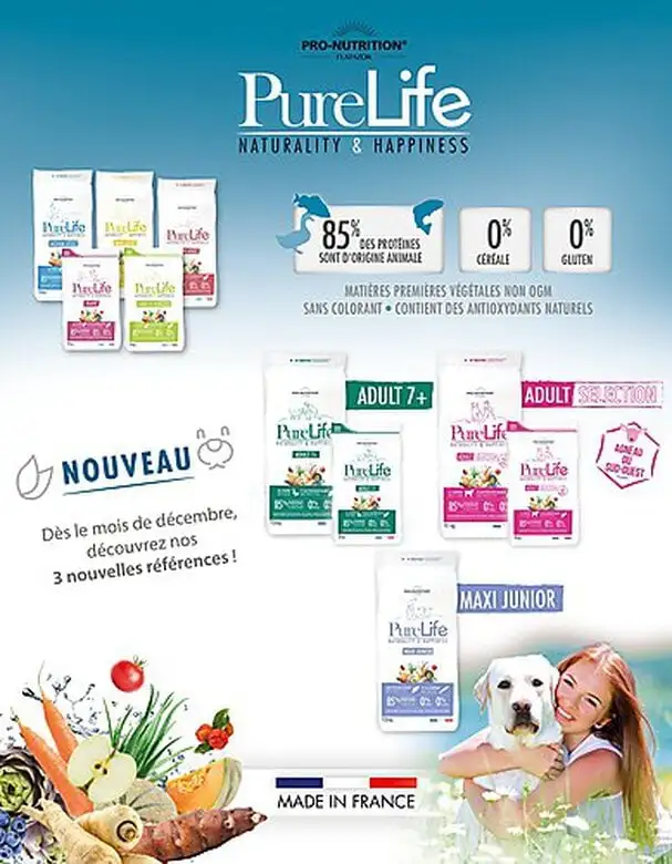 Flatazor - Croquettes PURE LIFE Adult 7+ Pour Chien - 12Kg 4 Flatazor - Croquettes PURE LIFE Adult 7+ Pour Chien - 12Kg – Image 2