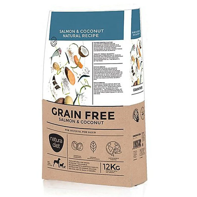 Natura Diet - Croquettes GRAIN FREE Saumon Et Coco Pour Chien 3 Natura Diet - Croquettes GRAIN FREE Saumon Et Coco Pour Chien