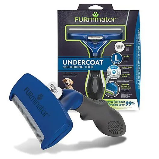 Furminator - Brosse Undercoat Grande Taille à Poils Courts Pour Chien - L 3 Furminator - Brosse Undercoat Grande Taille à Poils Courts Pour Chien - L