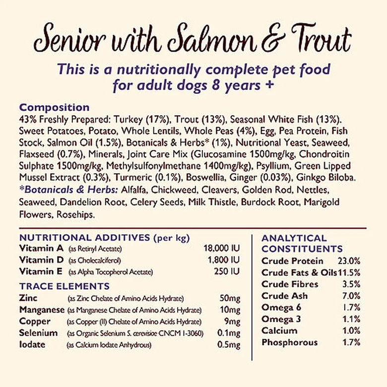 Lily's Kitchen - Croquettes Dinde Et Truite Senior Sans Céréales Pour Chien - 2,5Kg 4 Lily's Kitchen - Croquettes Dinde Et Truite Senior Sans Céréales Pour Chien - 2,5Kg – Image 2