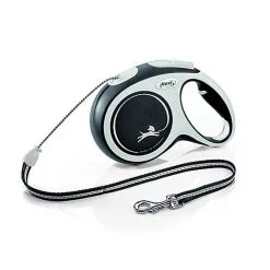 Flexi - Laisse New Confort Avec Corde De 8m Pour Chien M - Noir