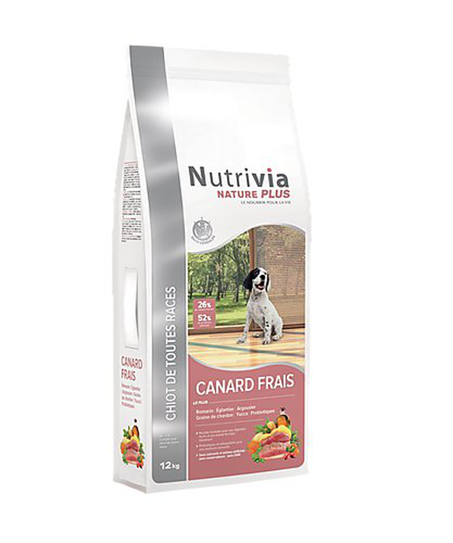 Nutrivia Nature Plus - Croquettes Naturelles Au Canard Frais Pour Chiot De Toutes Races - 12Kg 3 Nutrivia Nature Plus - Croquettes Naturelles Au Canard Frais Pour Chiot De Toutes Races - 12Kg