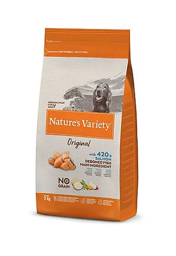 Nature's Variety - Croquettes Original Adulte Au Saumon Pour Chien - 2Kg 3 Nature's Variety - Croquettes Original Adulte Au Saumon Pour Chien - 2Kg