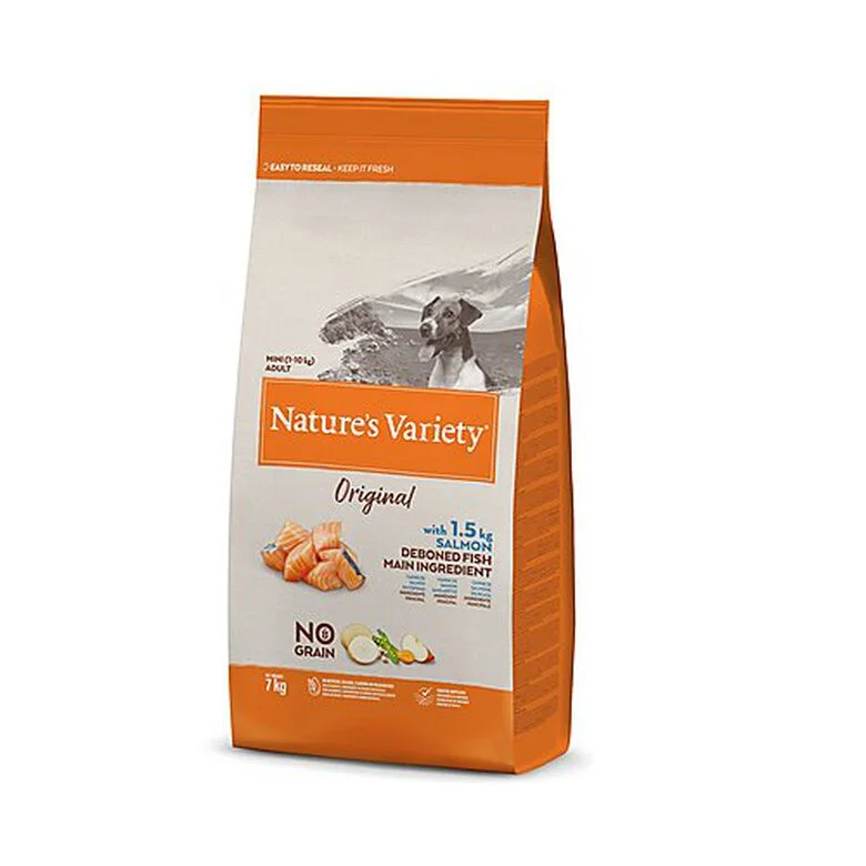 Nature's Variety - Croquettes Original Mini Adulte Au Saumon Pour Chien - 7Kg 2 Nature's Variety - Croquettes Original Mini Adulte Au Saumon Pour Chien - 7Kg
