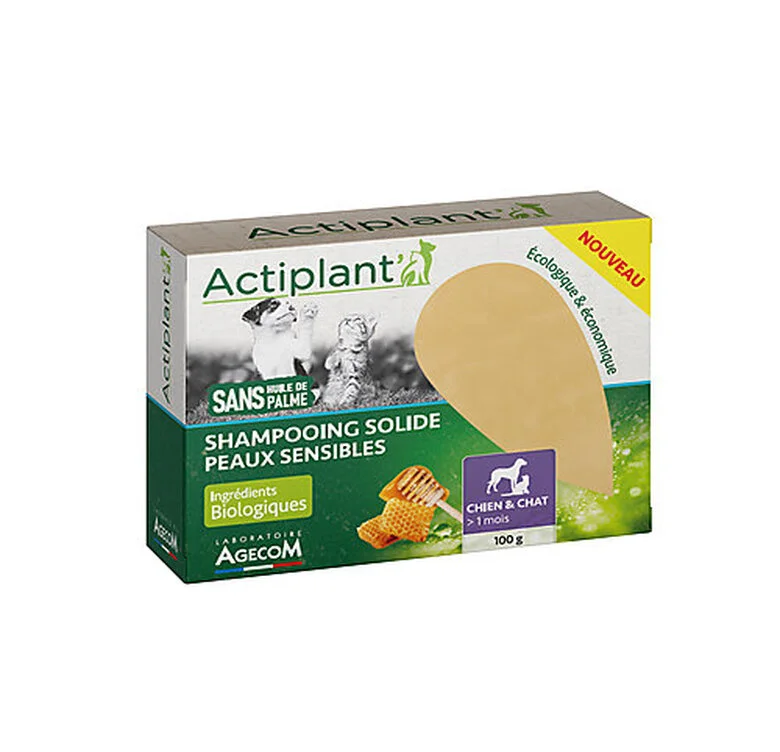 ActiPlant' - Shampoing Solide Peau Sensible Pour Chien Et Chat - 100g 3 ActiPlant' - Shampoing Solide Peau Sensible Pour Chien Et Chat - 100g