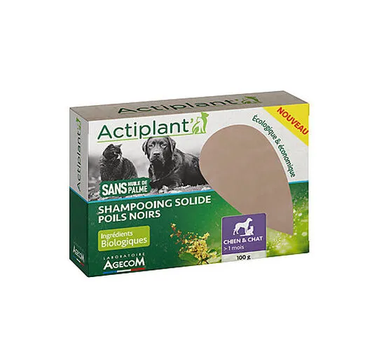 ActiPlant' - Shampoing Solide Poils Noirs Pour Chien Et Chat - 100g 3 ActiPlant' - Shampoing Solide Poils Noirs Pour Chien Et Chat - 100g