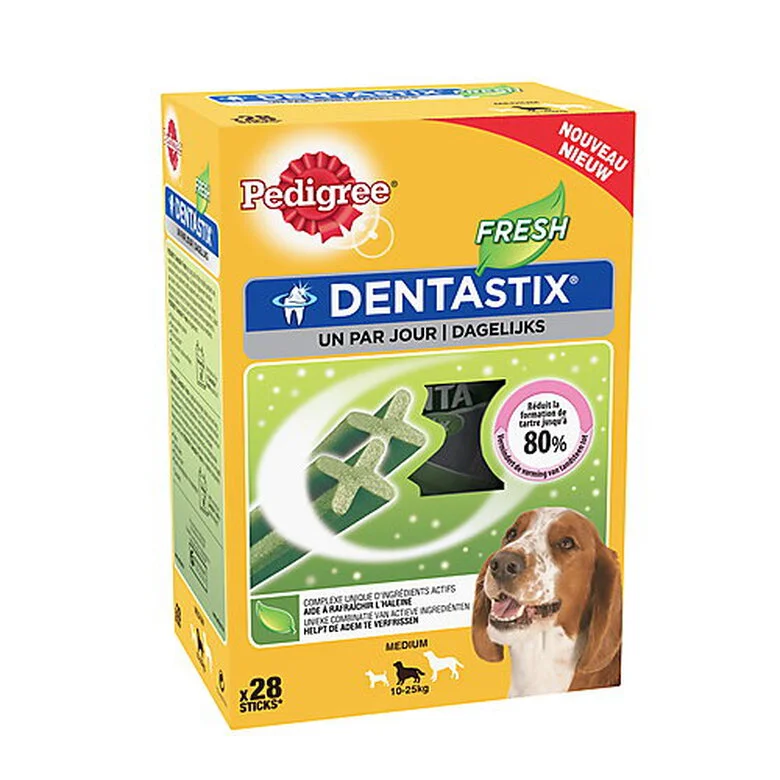 Pedigree - Friandises Dentastix Fresh Pour Chien De Moyenne Taille - X28 3 Pedigree - Friandises Dentastix Fresh Pour Chien De Moyenne Taille - X28