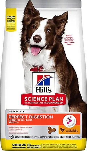 Hill's Science Plan - Croquettes Adulte Perfect Digestion Au Poulet Pour Chien Moyen - 3Kg 3 Hill's Science Plan - Croquettes Adulte Perfect Digestion Au Poulet Pour Chien Moyen - 3Kg
