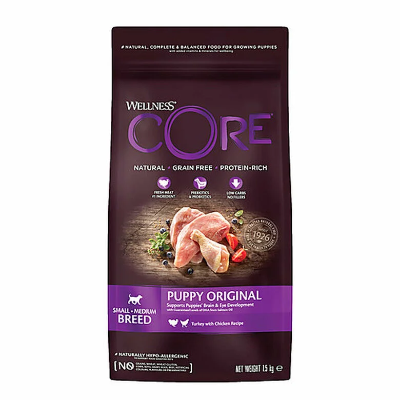 Wellness CORE - Croquettes Puppy Dinde Et Poulet Pour Chiot - 1,5Kg 3 Wellness CORE - Croquettes Puppy Dinde Et Poulet Pour Chiot - 1,5Kg