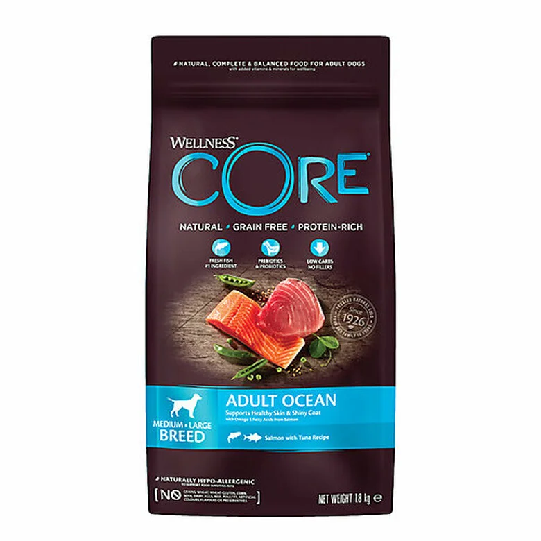 Wellness CORE - Croquettes Océan Saumon Et Thon Pour Chien - 1,8Kg 3 Wellness CORE - Croquettes Océan Saumon Et Thon Pour Chien - 1,8Kg