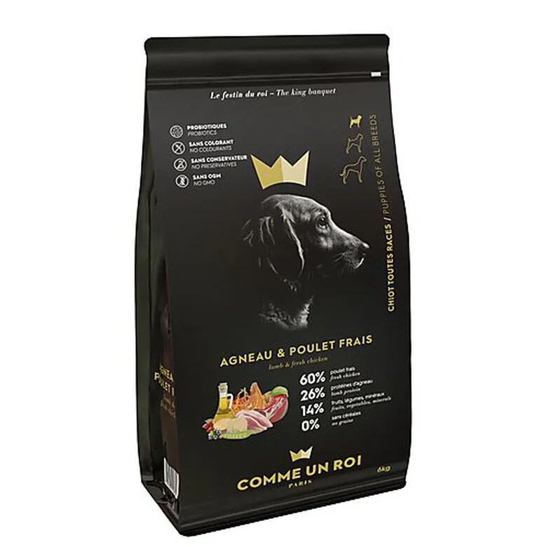 Comme Un Roi - Croquettes Agneau Et Poulet Frais Pour Chiot - 6kg 3 Comme Un Roi - Croquettes Agneau Et Poulet Frais Pour Chiot - 6kg