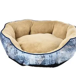 Animalis - Corbeille Eco Bleu Et Beige Pour Chien - 70cm