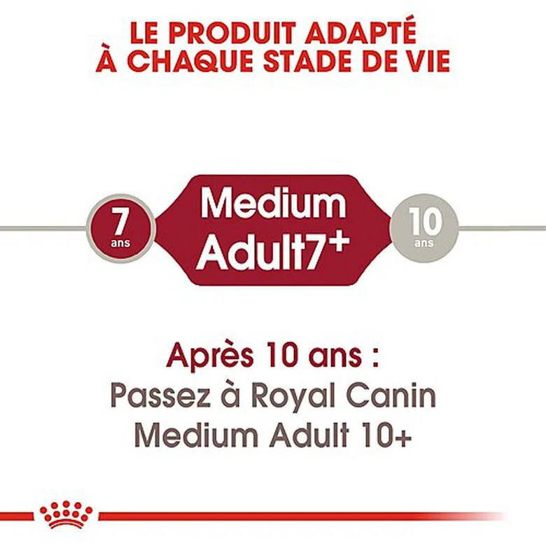 Royal Canin - Croquettes Medium Adulte 7+ Pour Chien 6 Royal Canin - Croquettes Medium Adulte 7+ Pour Chien – Image 4