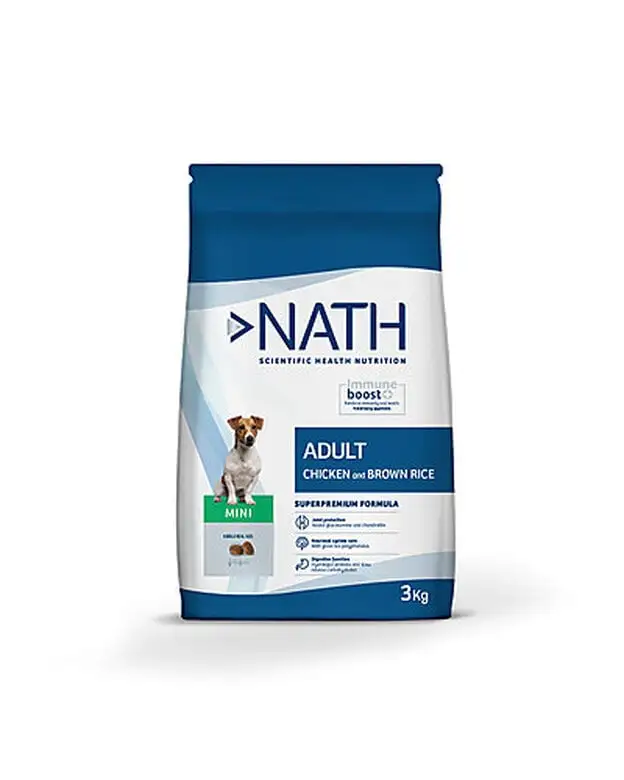 Nath - Croquettes Mini Adult Au Poulet Pour Chien - 3Kg 3 Nath - Croquettes Mini Adult Au Poulet Pour Chien - 3Kg