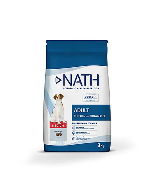 Nath - Croquettes Medium Adult Au Poulet Pour Chien - 3Kg 3 Nath - Croquettes Medium Adult Au Poulet Pour Chien - 3Kg