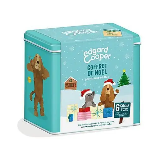 Edgard & Cooper - Coffret De Noël Gourmand Pour Chien Adulte - Bleu 3 Edgard & Cooper - Coffret De Noël Gourmand Pour Chien Adulte - Bleu