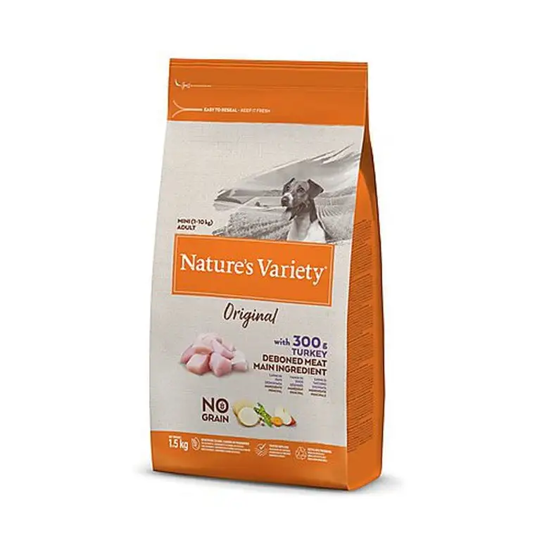 Nature's Variety - Croquettes Original Mini Adult à La Dinde Pour Chien - 1,5Kg 3 Nature's Variety - Croquettes Original Mini Adult à La Dinde Pour Chien - 1,5Kg