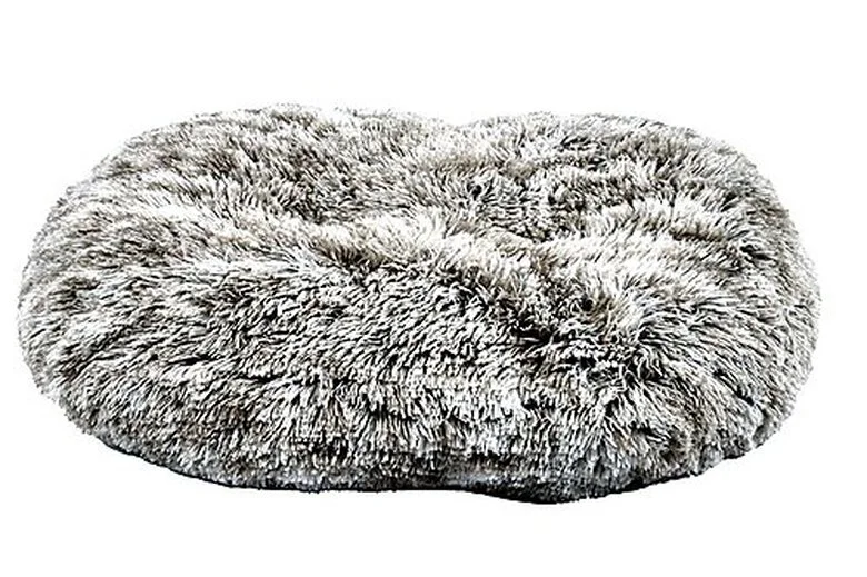 Bobby - Coussin Oval Poilu Gris Pour Chien - 73x58cm 3 Bobby - Coussin Oval Poilu Gris Pour Chien - 73x58cm
