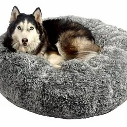 Bobby - Coussin Donut Poilu Gris Pour Chien - L 5 Bobby - Coussin Donut Poilu Gris Pour Chien - L -Nourriture pour chien Soldes 72851