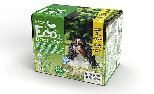 Croci - Couche Hygiénique Eco DOGNAPPY Pour Chiens Mâles - M 3 Croci - Couche Hygiénique Eco DOGNAPPY Pour Chiens Mâles - M