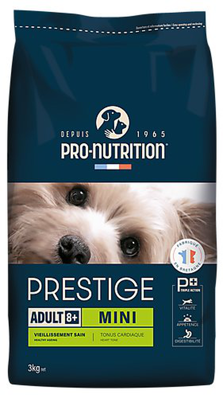 Pro Nutrition Pro-nutrition - Croquettes Prestige Mini Adult 8+ Pour Chiens - 3Kg 3 Pro Nutrition Pro-nutrition - Croquettes Prestige Mini Adult 8+ Pour Chiens - 3Kg