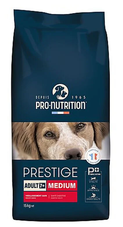 Pro Nutrition Pro-nutrition - Croquettes Prestige Medium Adult 7+ Pour Chiens - 15Kg 3 Pro Nutrition Pro-nutrition - Croquettes Prestige Medium Adult 7+ Pour Chiens - 15Kg