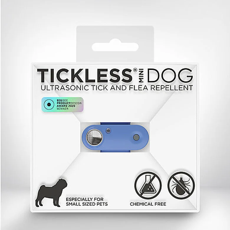 Tickless - Répulsif Antiparasitaire Mini Dog Ultrason Rechargeable Pour Chiens - Bleu 3 Tickless - Répulsif Antiparasitaire Mini Dog Ultrason Rechargeable Pour Chiens - Bleu