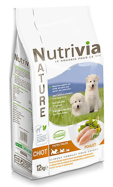 Nutrivia Nature - Croquettes Poulet Pour Chiot De Moyenne Et Grande Taille 3 Nutrivia Nature - Croquettes Poulet Pour Chiot De Moyenne Et Grande Taille