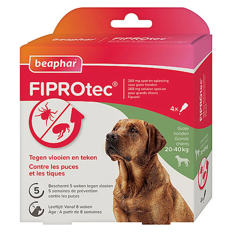 Beaphar - Pipettes Antiparasitaires Fiprotec Pour Grand Chien - X4 3 Beaphar - Pipettes Antiparasitaires Fiprotec Pour Grand Chien - X4